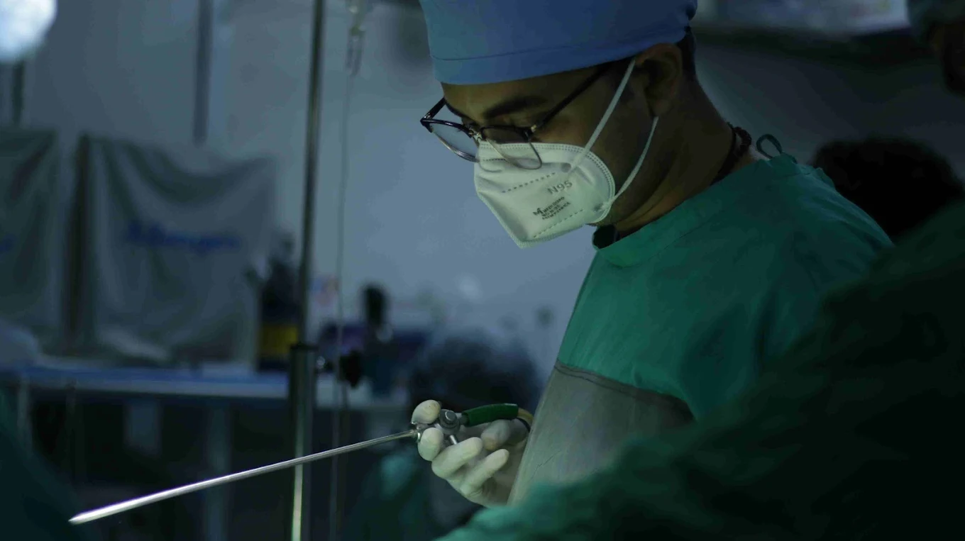 Doctor in operation theatre
