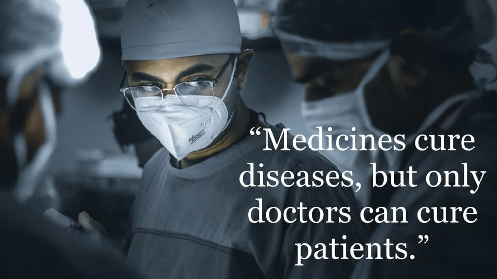 Doctor performing surgery